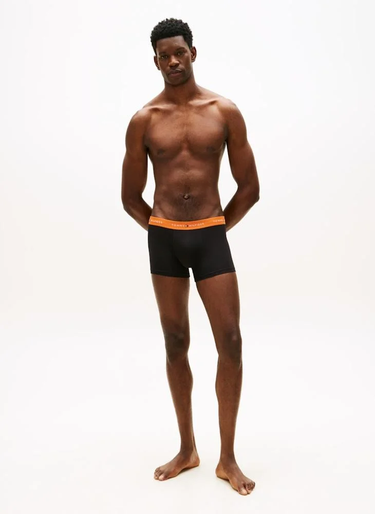 Tommy Hilfiger  3-Pack Signature Repeat Logo Waistband Trunks for Men | Best Price UAE