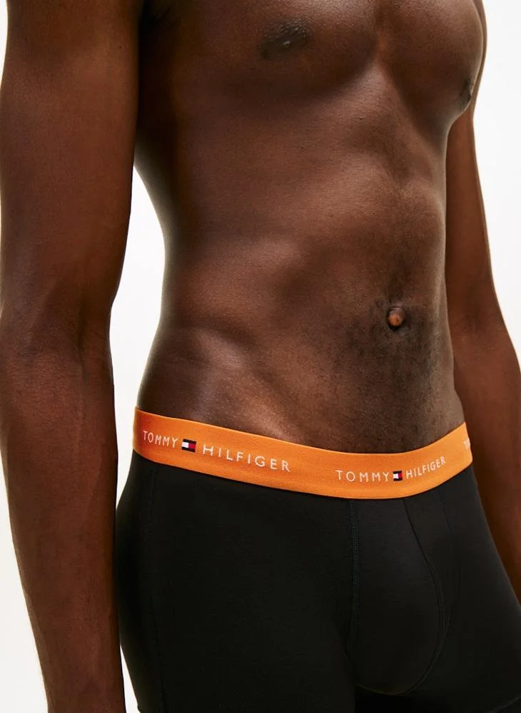 Tommy Hilfiger  3-Pack Signature Repeat Logo Waistband Trunks for Men | Best Price UAE