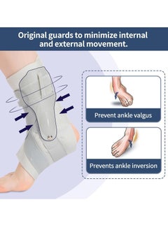 Bukela 1 Pack Ankle Stabilizer Brace Arch Support for Plantar Fasciitis Relief Foot Heel Pain Sprain Basketball Football  - Image 5