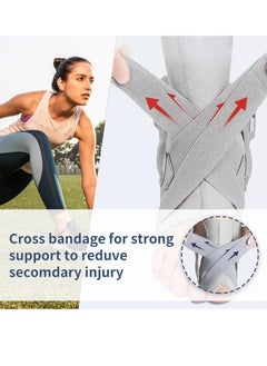 Bukela 1 Pack Ankle Stabilizer Brace Arch Support for Plantar Fasciitis Relief Foot Heel Pain Sprain Basketball Football  - Image 3