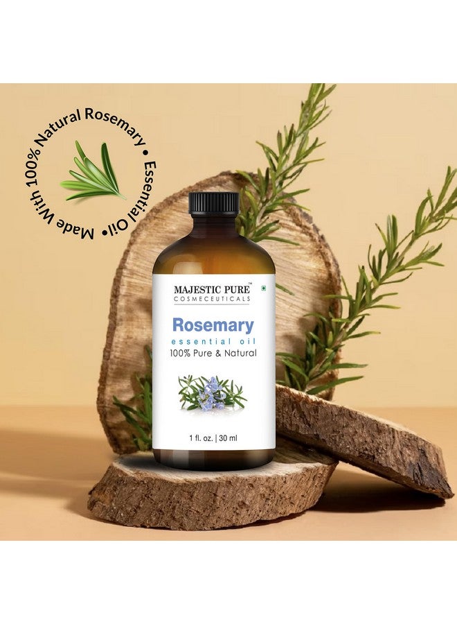 Majestic Pure Majestic Pure Rosemary Essential Oil - 100% Pure & Premium Oil for Hair Growth, Skin, Face, Aromatherapy & Diffuser - 1 fl oz | Perfect Oil for Hair Growth - Image 2