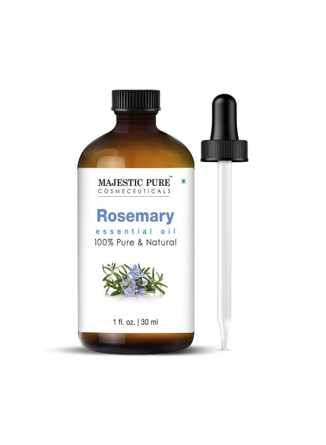 Majestic Pure Majestic Pure Rosemary Essential Oil - 100% Pure & Premium Oil for Hair Growth, Skin, Face, Aromatherapy & Diffuser - 1 fl oz | Perfect Oil for Hair Growth - Image 1