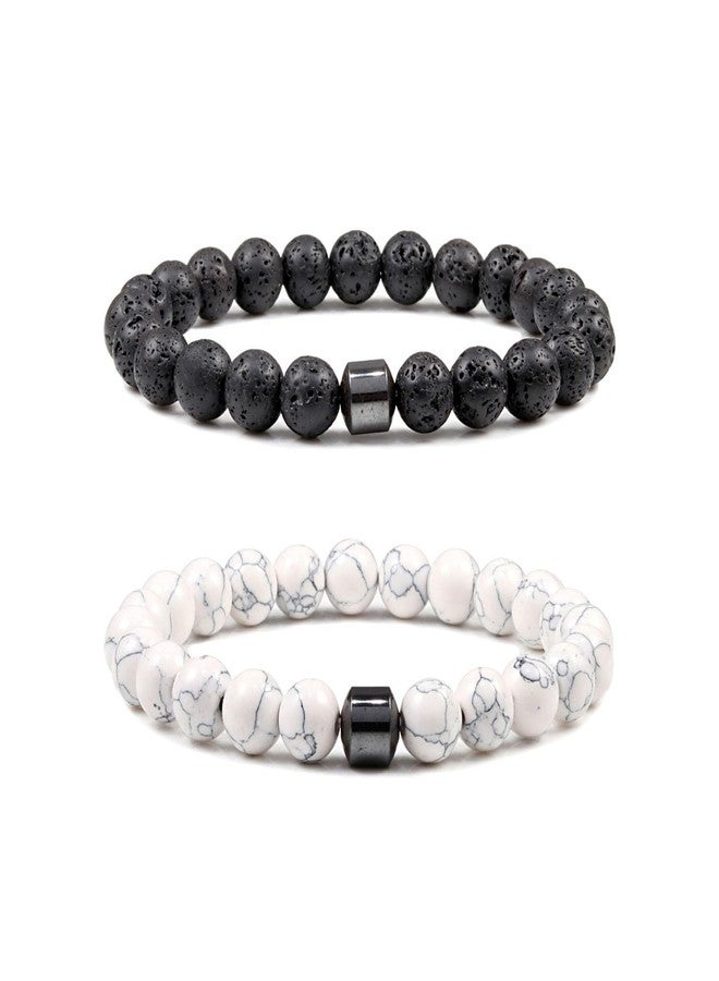GLMOCM Smoking Cessation Bracelet for Women Men Quit Smoking Bracelets Anti Smoking Anxiety Bracelet Stop Smoking Sensation Bracelet Helps Relief Anxiety Frustration Irritability (2Pcs A) - Image 1
