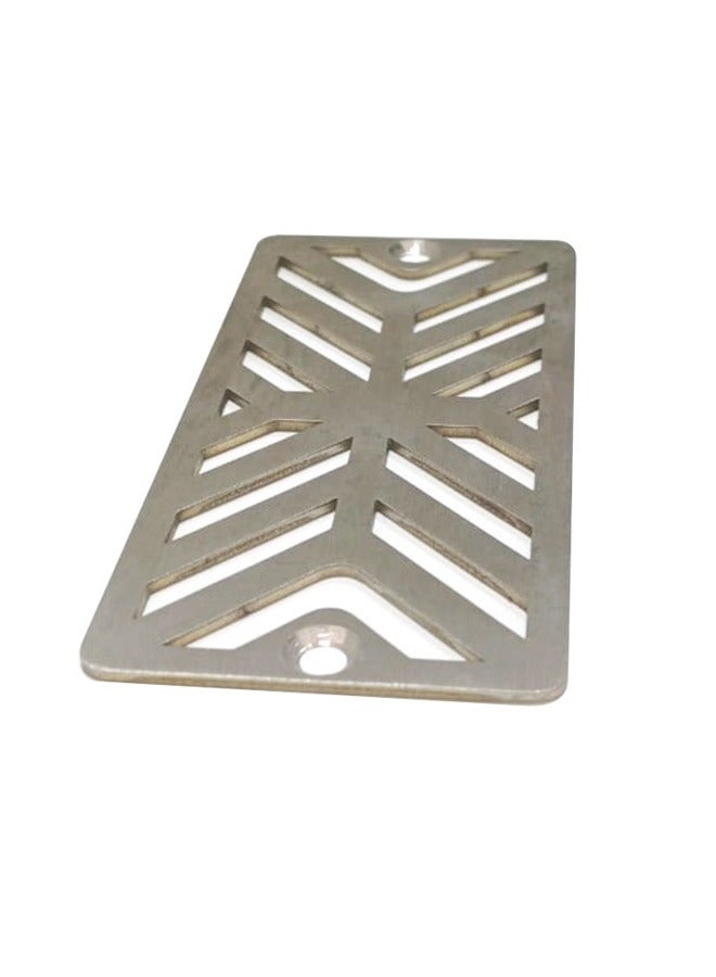 POOL MART Gutter Drain Grill 140(L)x65mm(W) 2mm thick. 316 SS brush finish - Image 1