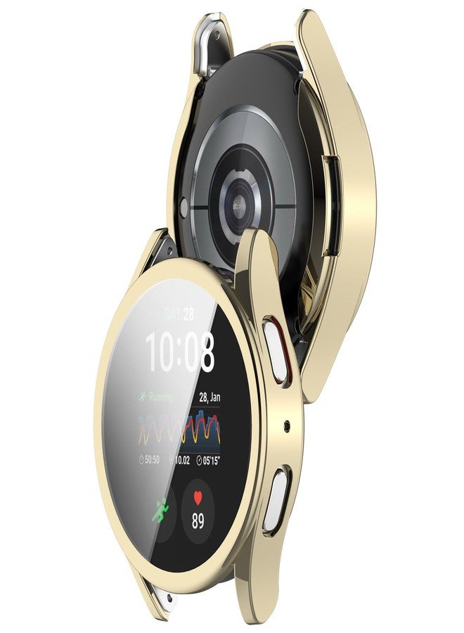 Yrzper Compatible with Samsung Galaxy Watch 7 44mm 40mm Screen Protector, Full Protection Soft TPU Case Cover, Anti Scratch Protective Shell Bumper Case Cover for Women Man (Gold Rose Gold, 40mm) - Image 4