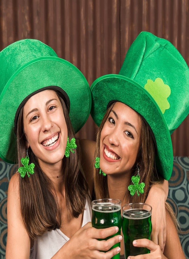 DOLLESS St Patricks Day Earrings Irish Green Hat Clover Dangle Earrings shamrock Holiday Earring for Women (Style-C) - Image 5