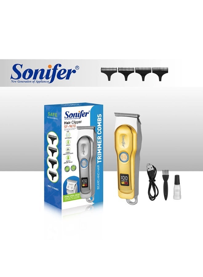 سونفير ماكينة حلاقة وتشذيب الشعر واللحية اللاسلكية متعددة الوظائف سونيفر SF-9670 - Image 1