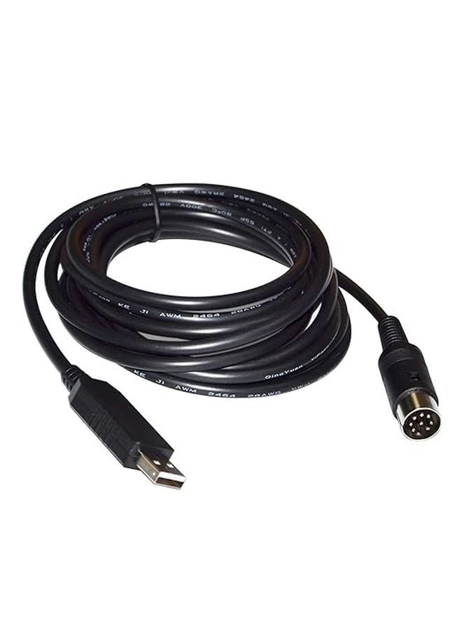 USB To DIN 8 Pin Male Serial Debug Download Communication Cable 3 Metres FT232RL Chip - Image 1