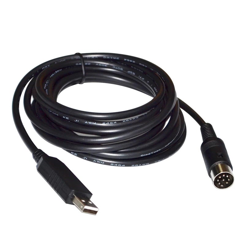 USB To DIN 8 Pin Male Serial Debug Download Communication Cable 3 Metres FT232RL Chip - Image 2