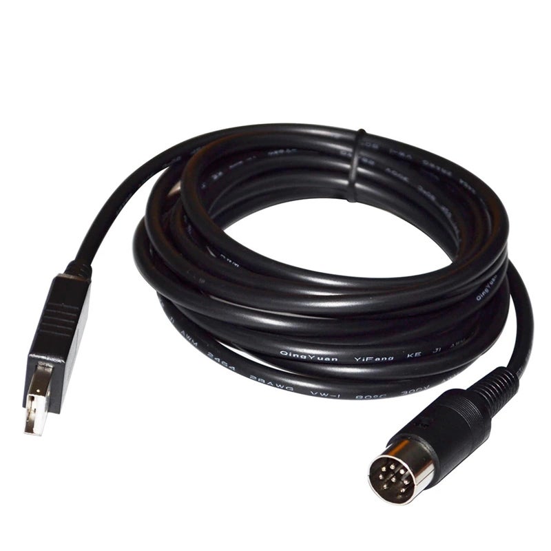 USB To DIN 8 Pin Male Serial Debug Download Communication Cable 3 Metres FT232RL Chip - Image 3