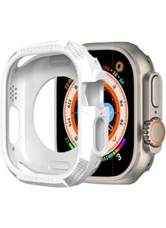 Generic High-Quality Rugged Armor For Apple Watch Ultra Durable TPU Case For Apple Watch Ultra 49MM Case Series 8 - White  - Image 1