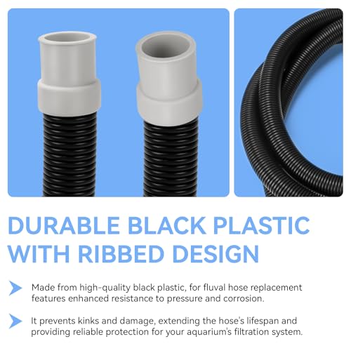 Magluv A20236 Ribbed Hosing for Fluval Hose Replacement Fit for Fluval FX2/FX4/FX6 Canister Filters, 13.25 ft, for Fluval Fx Hose Aquarium Filter Tubing Replacement Part - Image 4