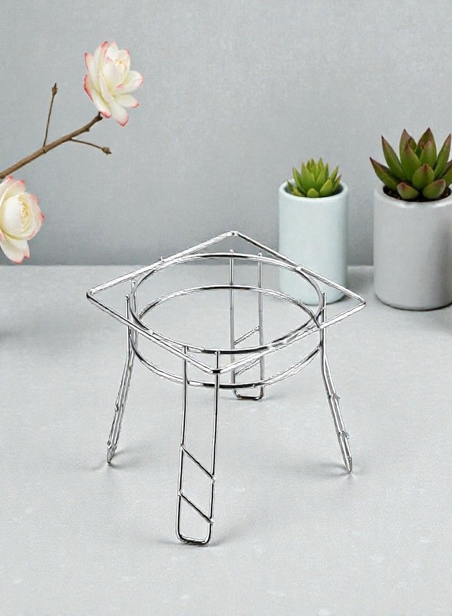 STANDIFY® Pod & Matka Stand Stainless Steel Heavy Duty Water Pot & Matka Holder Table Organizer Space-Saving Multi-Purpose Rack. - Image 1