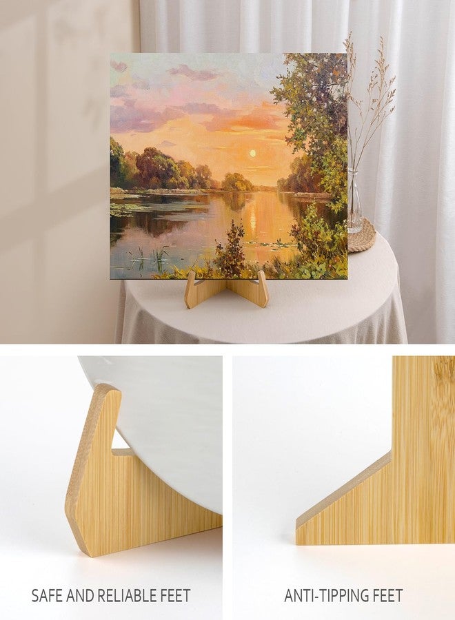 ANBOXIT Plate Stand for Stand, 6 Inch Plate Holder, Bamboo Photo Stand, Picture Frame, Table Mini Easel, Decorative Stands & Supports for Plates, Books, and Plaques (Pack of 1) - Image 4