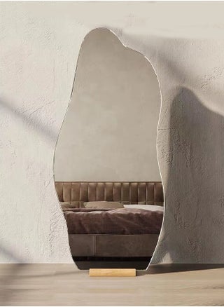 Modern Scandinavian Design Full Length Mirror Standing Hanging or Leaning Against Wall Large Bedroom Mirror Floor Mirror Dressing Mirror Wall-Mounted Mirror Wood Frame Round Corner 48 x 158 Centimeter - pzsku/ZD8642C95E5A1D96FCEC5Z/45/_/1704720698/50cf176c-544e-4e0f-af8a-7a9c14256191