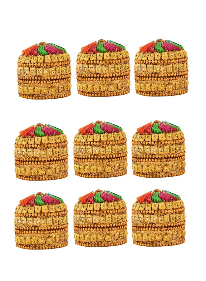 Craftam Aluminum Sindoor Daani, Kumkum Box Bharani Return Gifts for Women for Pooja (Set of 12) - Image 5