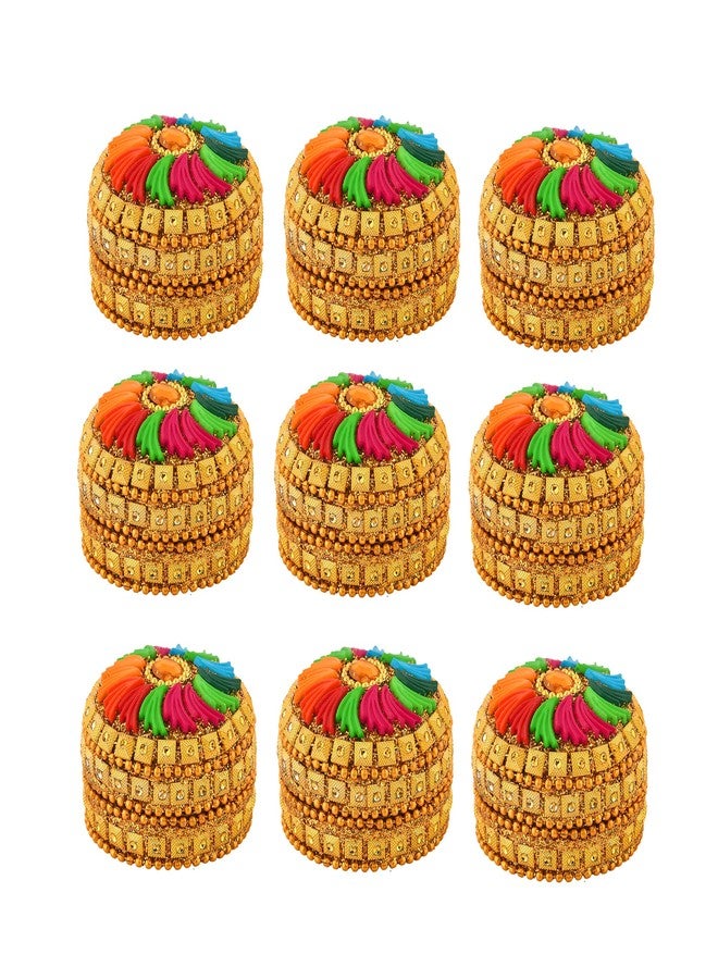 Craftam Aluminum Sindoor Daani, Kumkum Box Bharani Return Gifts for Women for Pooja (Set of 12) - Image 3