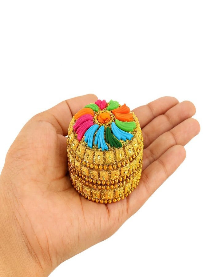 Craftam Aluminum Sindoor Daani, Kumkum Box Bharani Return Gifts for Women for Pooja (Set of 12) - Image 2