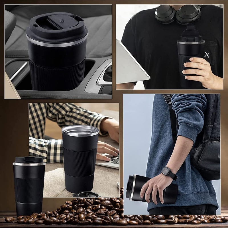 RNGODO Coffee Mug 17oz - Insulated Travel Mug Spill Proof with Leakproof Lid Vacuum Stainless Steel Travel Coffee Mug Water Tumbler to GO, Reusable Coffee Cup for Men and Women for Hot & Cold Drinks - Image 5