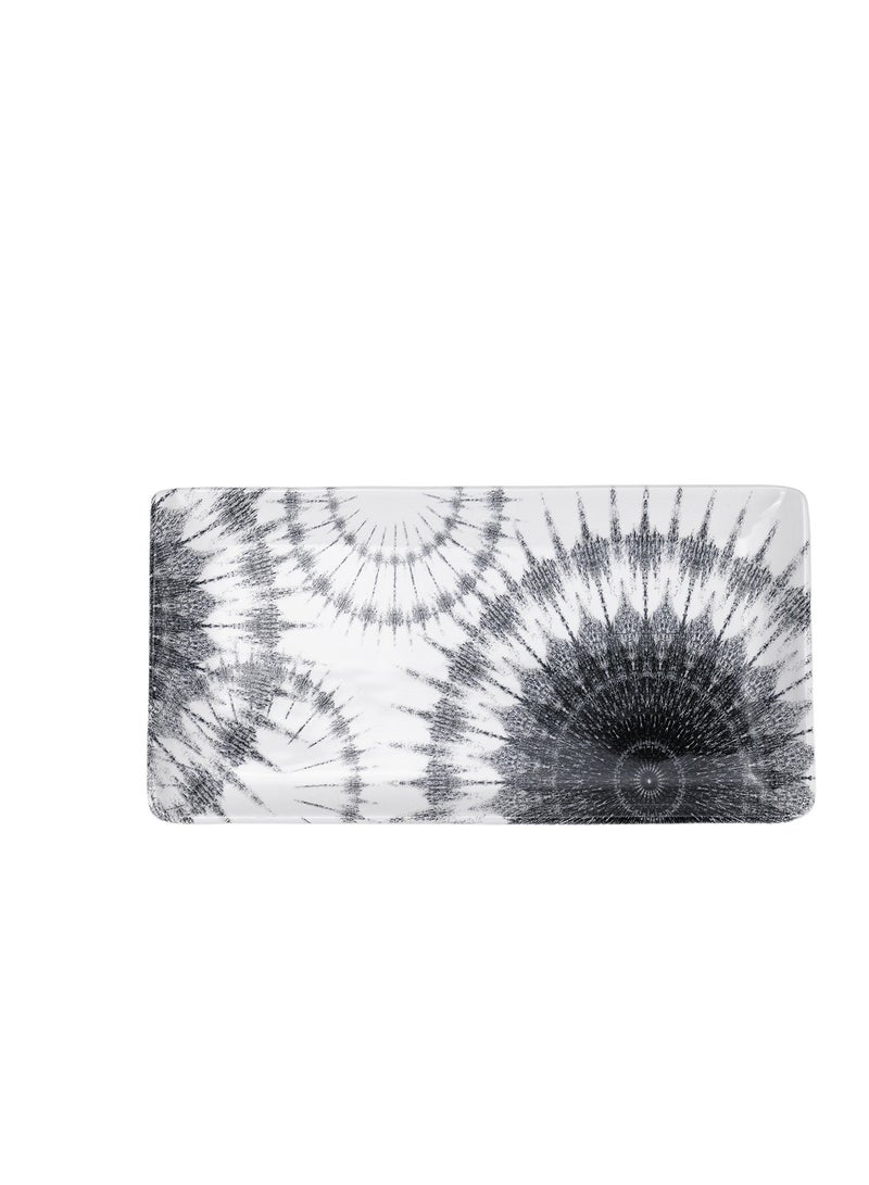 EDESSA Edessa Cosmo Ceramic Rectangle Serving Plate (Multicolor, 12.5 x 24cm, Set of 6)  - Image 2