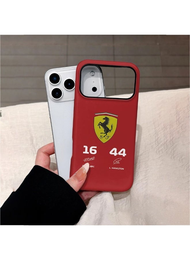 QZ Ferrari F1 iPhone 17 Pro Max Case, Hard PC with Korean Film Printing, Full Camera Protection Cover - Image 2