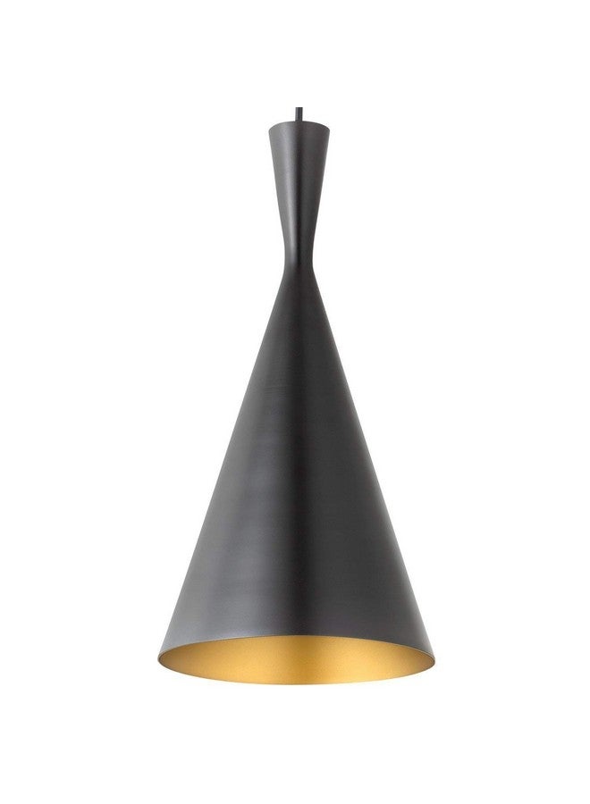 DarkVision Cluster of 3 Hanging Lights for Living Room, Hanging Lamps for Bedroom, Kitchen, Restaurant, Indoor Outdoor or Home Decoration, Metal Black (Cone Tripple, with Bulb) - Image 5