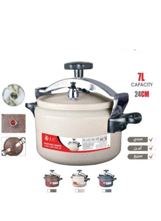 Generic DLC 7L Granite Silencer Pressure Cooker  - Image 1