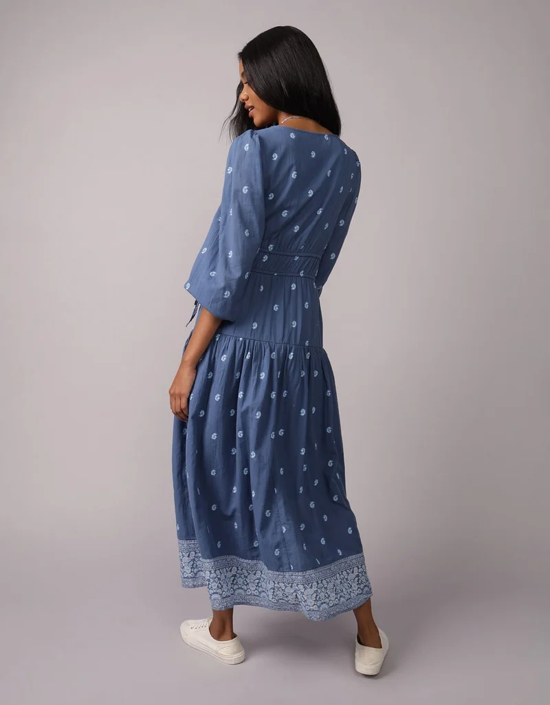 امريكان ايجل فستان ميدي بتصميم قميص مع رباط جانبي