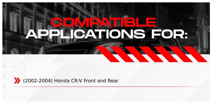 R1 Concepts Front and Rear Brakes and Rotors| Hardware Included| Front and Rear Ceramic Brake Pads and Rotors Kit| Fits 2002-2004 Honda CR-V - Image 2