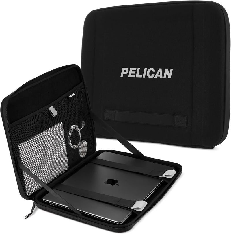 Pelican Ranger Series - Laptop Bag/Sleeve - 16 Inch, Black [Elastic Carrying Handle] [Secure Zip Lock] Water Resistant & Heavy Duty Laptop Case for MacBook Pro 16 / Air, iPad Pro, HP, Dell, Lenovo - Image 1