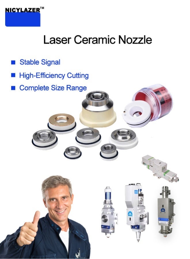 حلقة سيراميك D20.6M8: مقاومة للرذاذ، مقاومة للحرارة، تضمن تشغيلًا مستقرًا للآلة. - Image 2