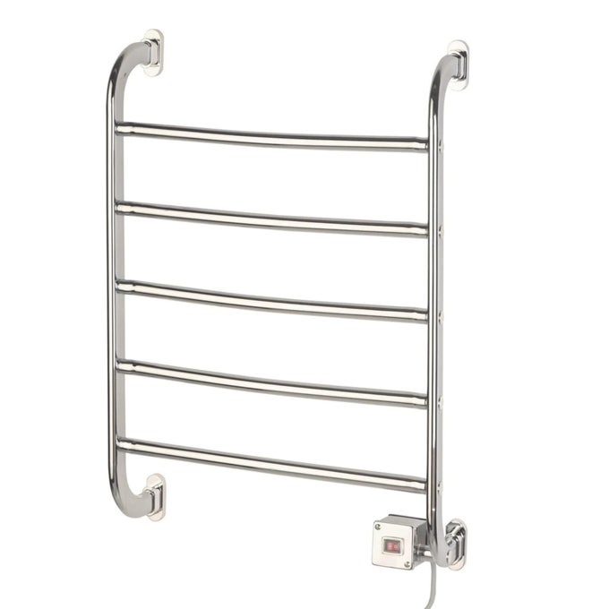 REGENT TOWEL WARMER WALL MOUNTED TOWEL WARMER RACK FOR DRYING TOWELS AND GARMENTS 255INCH CHROME FINISH FRAME WITH 5 BARS MODEL HSRC