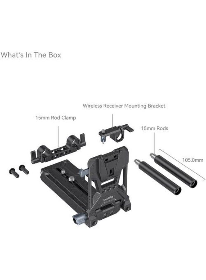 SmallRig V-Mount Battery Mount Plate Kit For Cinema Cameras 4323 - Image 2