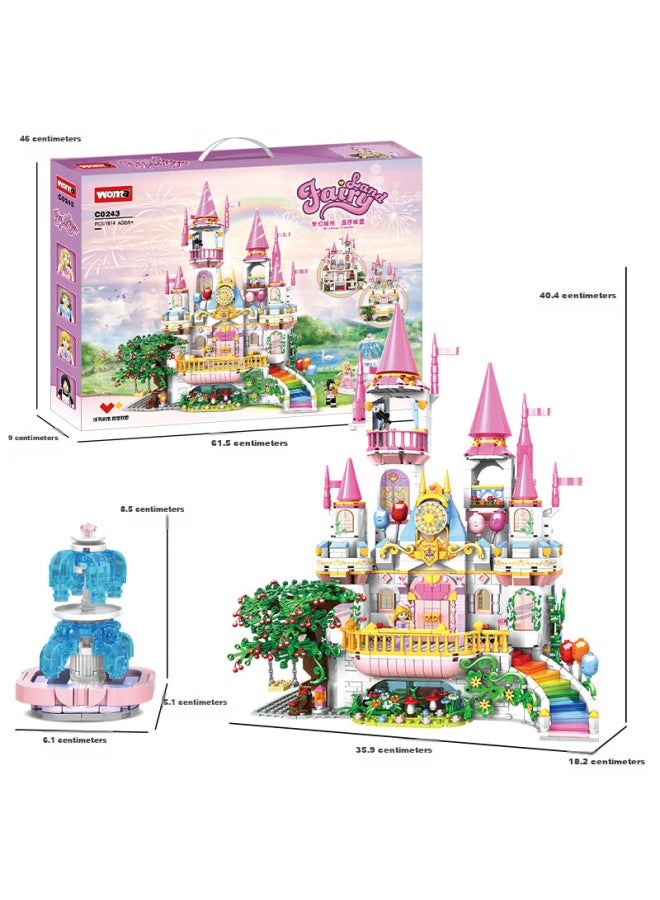 Woma Windsor Castle Building Blocks, Compatible With Lego, Girls' Toy, 618 Summer Vacation Birthday Gift, Birthday Gift Box - Image 5