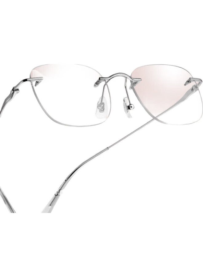 LOHO Zeiss Lens Frameless Glasses Women Anti-Blue Light Slim High-End Sense Plain Light Eye Protection Eyeglass Frame - Image 2