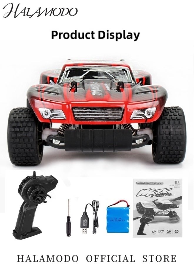 HALAMODO Remote Control Car 2.4GHz High-Speed Drift Car 1:20 Steering Control 4WD Racing Trucks Toy Car as Children's Birthday Gift for Kid  - Image 2