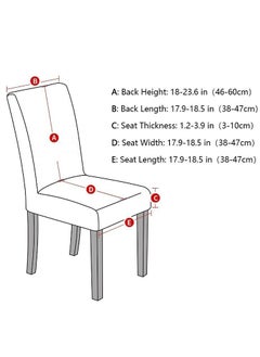 Fabienne Woven Jacquard Stretch Fit Dining Chair Cover Grey  - Image 2