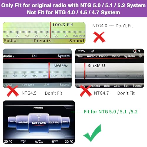 NINETOM 2026 Upgraded 12.3" Touchscreen Wireless CarPlay & Android Auto Radio for Mercedes-Benz GLA/CLA/A/G-Class X156 C117 (2016–2018), for NTG 5.0/5.1/5.2 System - Image 3
