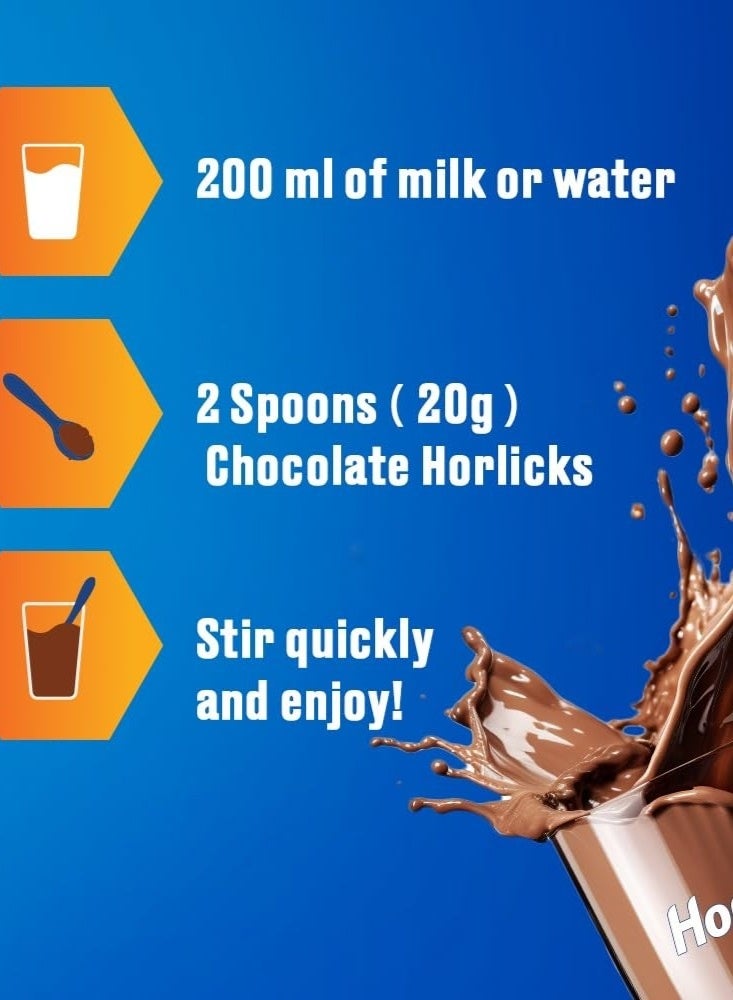 Horlicks Chocolate Nutrition Drink, 500 g Jar - Image 3