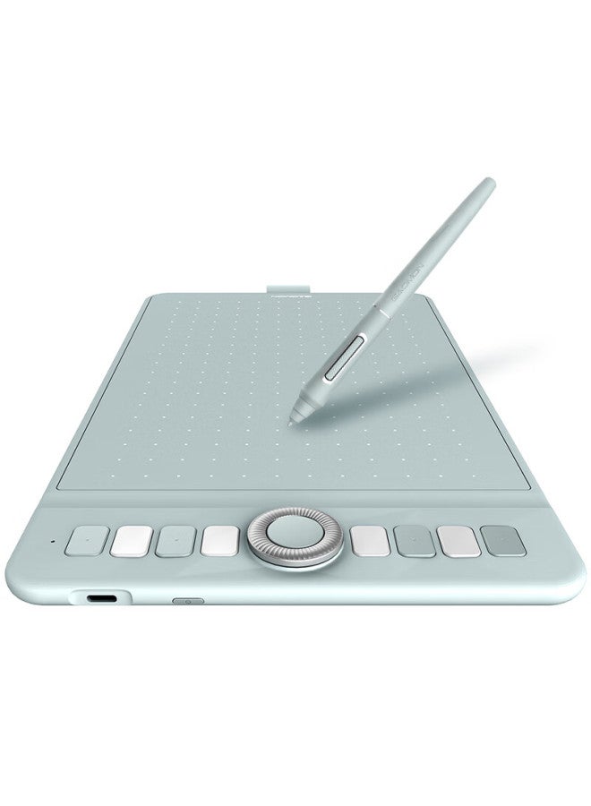 Gaoman Gaomon New Bluetooth Wireless Drawing Tablet, Short-range Passive Stylus, 16k Pressure-sensitive Digital Tablet, Connects To Phone Wh851, Fresh Green  - Image 3