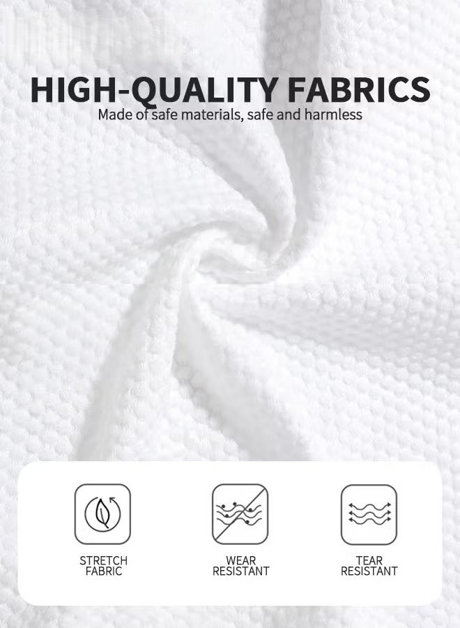 EETU Disposable Spa Robes,Non-woven Body Wrap Bathrobe With 2 Hair Drying Cap For Beauty Salon,Unisex One Size Fits All - Image 4