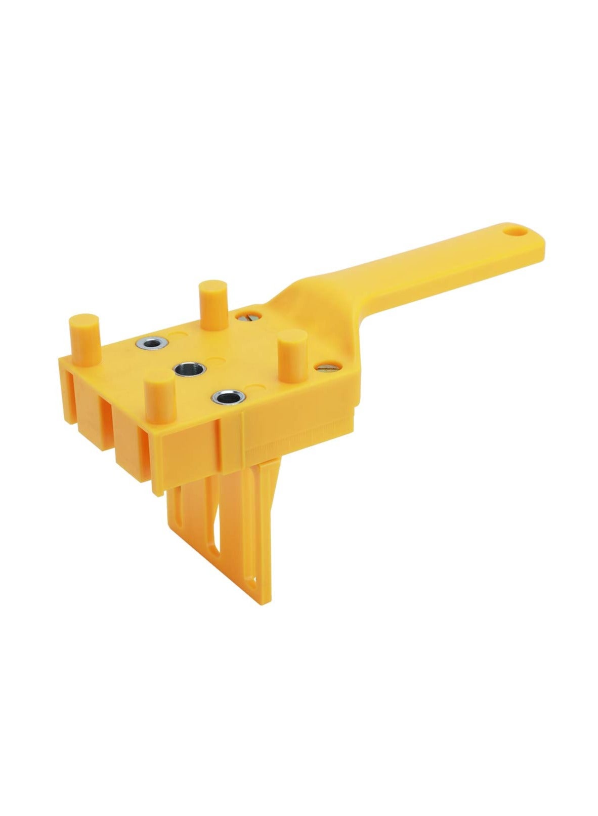 , Handheld Dowel Jig, Hole Drilling Guider, Plastic Sleeve Woodworking Joiner Tool for Straight Holes Drilling, Round Wooden Tenon Splicing