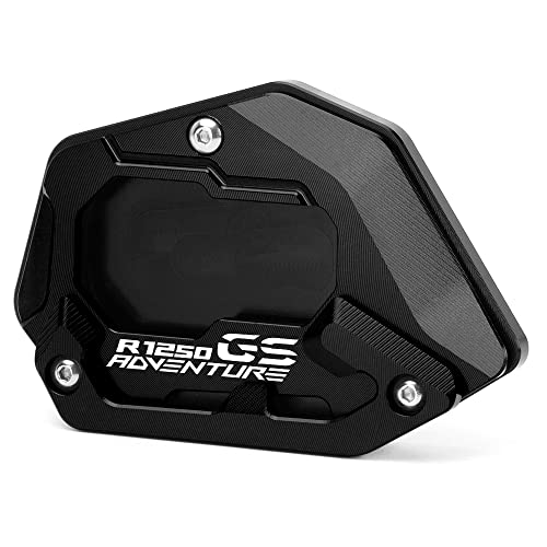 Modeer For R1250GS Adventure 2018-2024 (Not For Lowered Vehicles) Motorcycle CNC Support Extension Plate Kickstand Side Stand Pad r 1250 gs adv r1250gsa Accessories (black) - Image 1