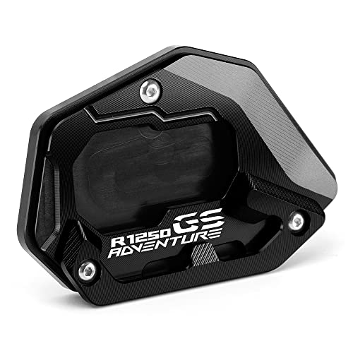 Modeer For R1250GS Adventure 2018-2024 (Not For Lowered Vehicles) Motorcycle CNC Support Extension Plate Kickstand Side Stand Pad r 1250 gs adv r1250gsa Accessories (black) - Image 5
