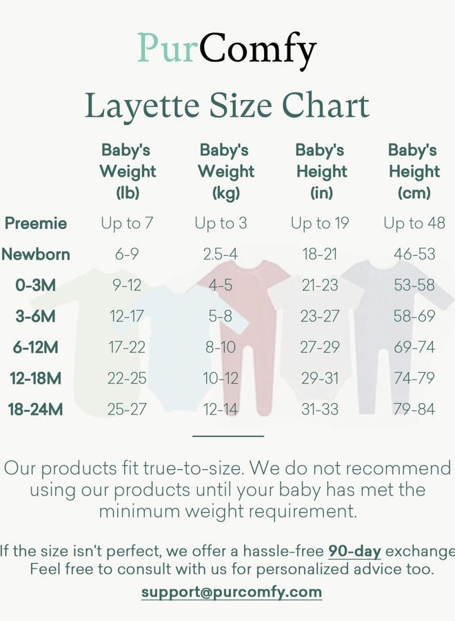 PurComfy Baby Zipper Footie Pajamas, Supersoft Bamboo Rayon Baby Footed Pjs Boy Girl 0-3-6-9-18-24 Month Coverall Sleepers, Oat, 18-24 Months - Image 5