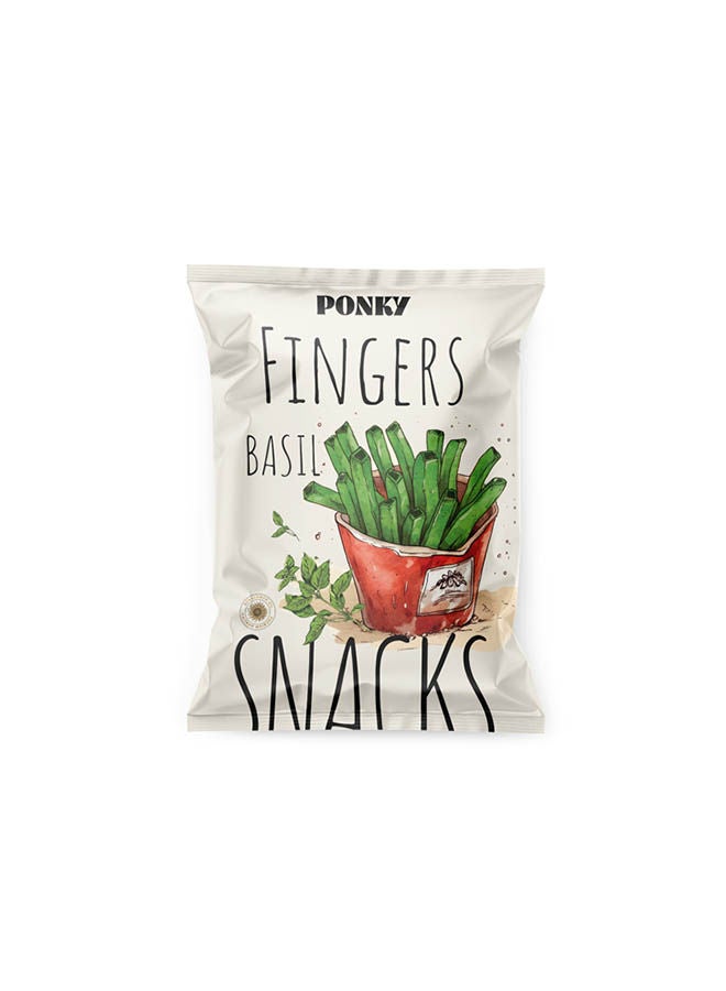 Ponky Basil Fingers Snacks - 60 grams 