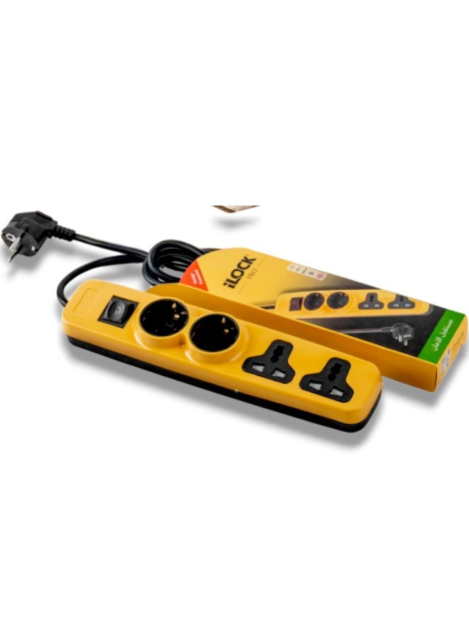 آي لوك مشترك iLOCK PRO  أصلي 100% : قدرة فائقة 3680 وات، 4 مآخذ مختلطة، ضمان 10 سنوات - Image 1