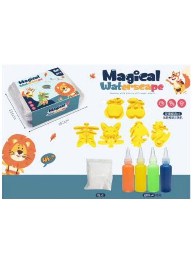 New Magic Water Toys Set Magic Water 3D Water Gel Glass Plastic with Molds Educational Water Toy for Kids Sea Life Toys - Image 1