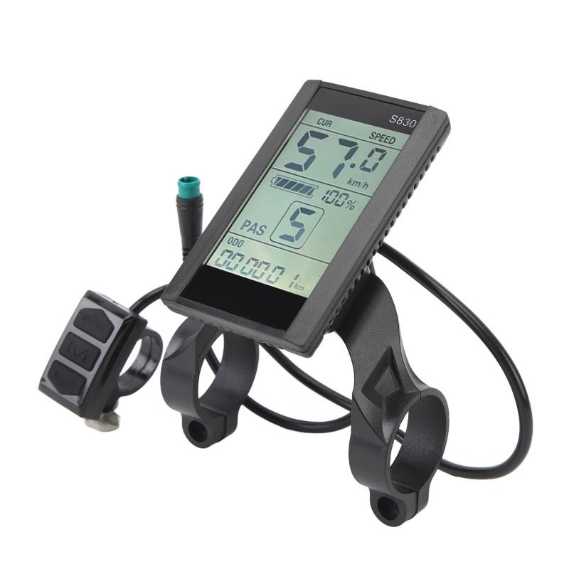 Electric Bike Lcd Display 5Pin Waterproof Connector: Abs Panel Large Lcd Screen - Convenient Data Viewing Replacement Display for Electric Bikes & Scooters - Image 5