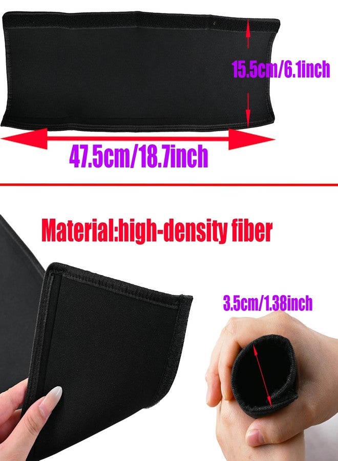 Dogxiong Universal Stroller Handle Cover, 18.9 Inch Stroller Handlebar Cover Infant Toddler Pram Bar Dust Proof Handle, Universal Handle Sleeve Cover for Baby Stroller (Black) - Image 2